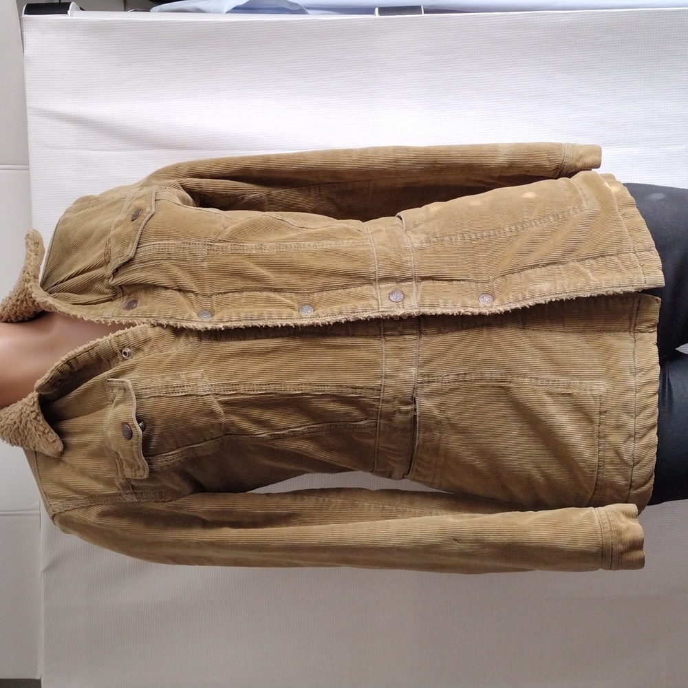 Seven For All Mankind vintage corduroy jacket with faux shearling S